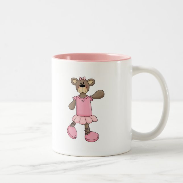 Tasse 2 Couleurs Ours de ballon Tutu Ballerina rose (Droit)