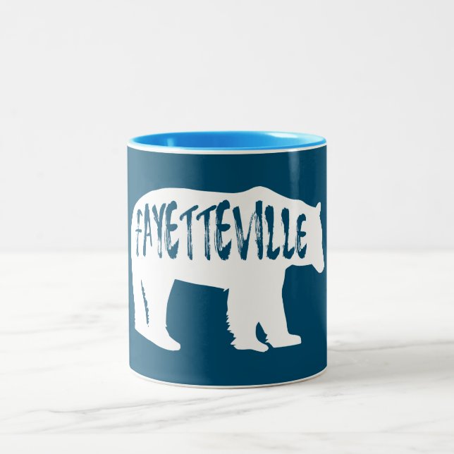 Tasse 2 Couleurs Ours de Fayetteville Arkansas (Centre)
