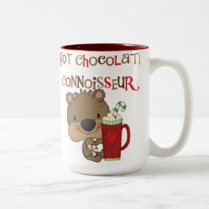 Tasse 2 Couleurs Ours de garçon de connaisseur de chocolat chaud