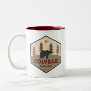 Tasse 2 Couleurs Ours de la forêt nationale de Colville