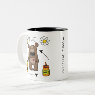 Tasse 2 Couleurs Ours de miel - Le Recycleur