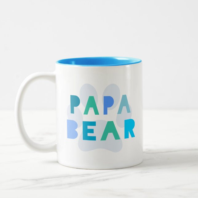Tasse 2 Couleurs Ours de papa (Gauche)