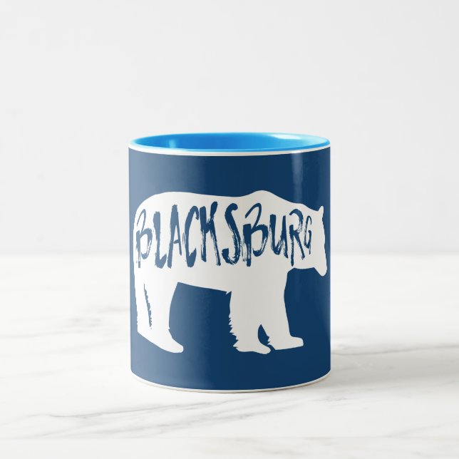 Tasse 2 Couleurs Ours de Virginie de Blacksburg (Centre)