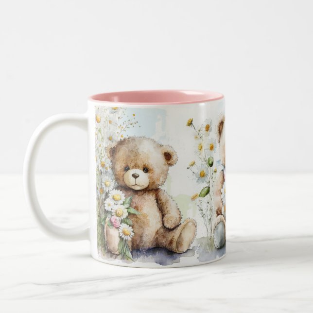 Tasse 2 Couleurs Ours en peluche (Gauche)