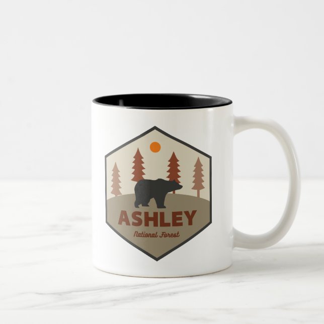 Tasse 2 Couleurs Ours forestier national Ashley (Droit)