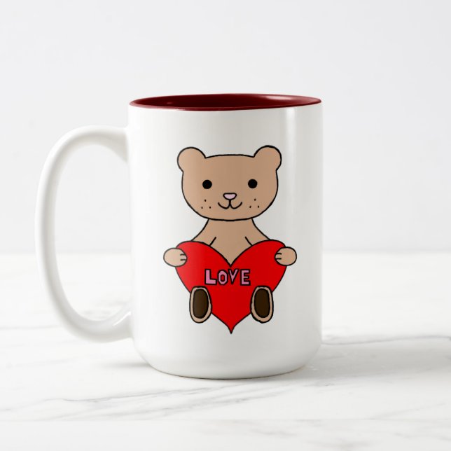 Tasse 2 Couleurs Ours mignon (Gauche)