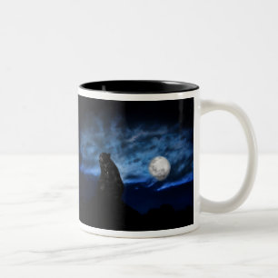 Tasse 2 Couleurs Ours noir par clair de lune