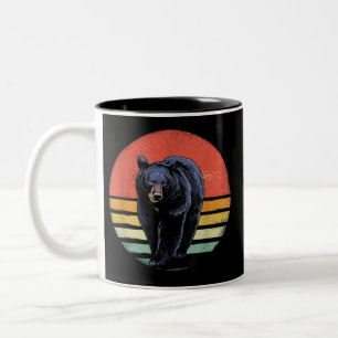 Tasse 2 Couleurs Ours noir Vintage