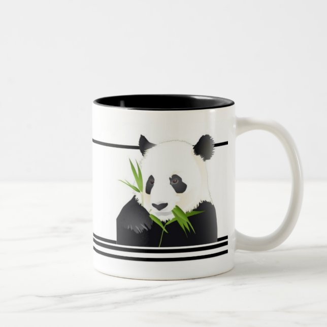 Tasse 2 Couleurs Ours panda (Droit)