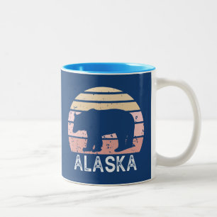 Tasse 2 Couleurs Ours rétro Alaska