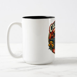 Tasse 2 Couleurs Ours Rétro Vintage Jour d'Admission Californie & P