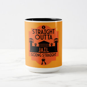 Tasse 2 Couleurs Out Of Jail Prison Release Gift Two-Tone Coffee Mu