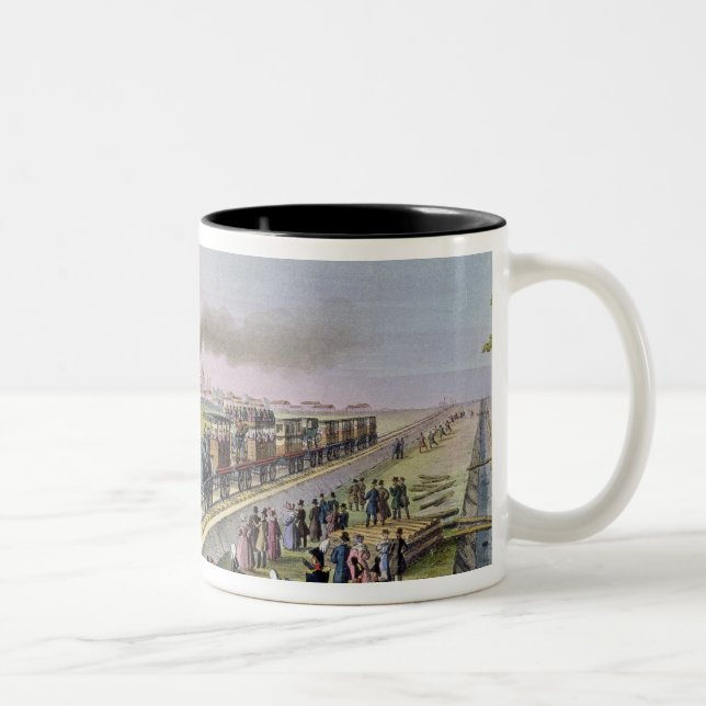 Tasse 2 Couleurs Ouverture de la première ligne ferroviaire (Droit)