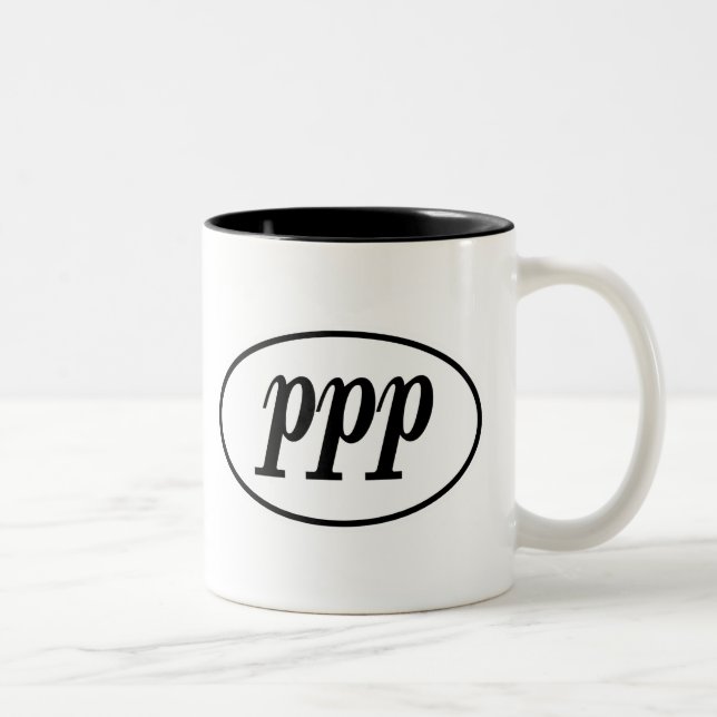 Tasse 2 Couleurs Ovale de PPA (Droit)