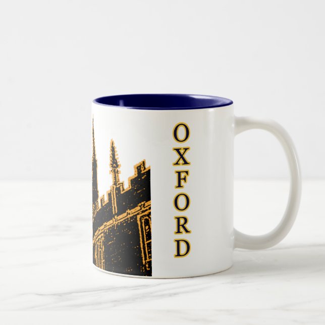 Tasse 2 Couleurs Oxford Angleterre 1986 or de construction de (Droit)