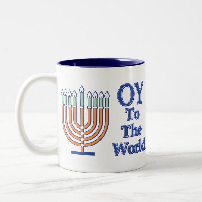 Tasse 2 Couleurs Oy-To-The-World (Gauche)