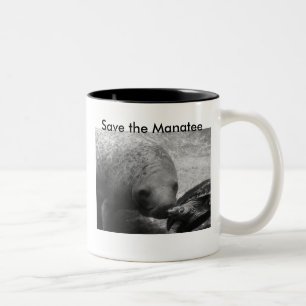 Tasse 2 Couleurs P1100366  Lamantin &amp; Tortue    300, Sauvez le.