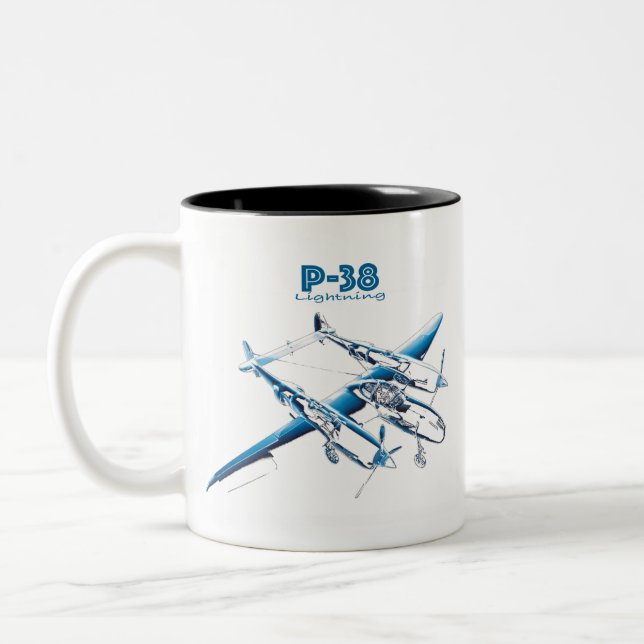 TASSE 2 COULEURS P-38 (Gauche)