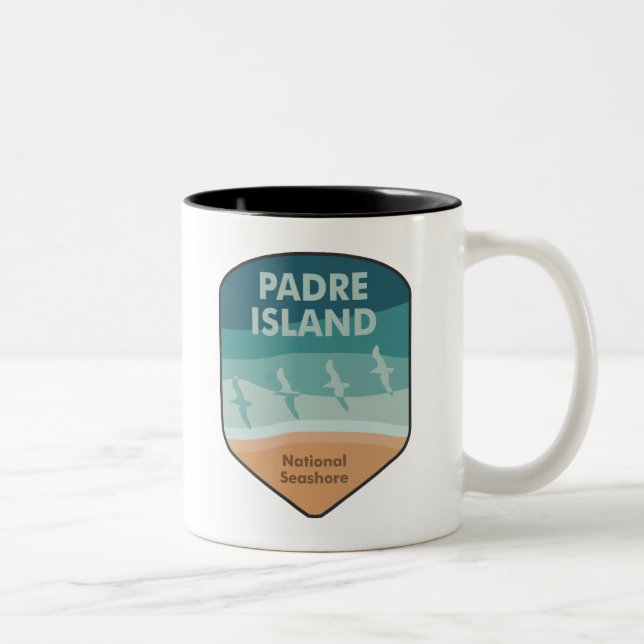 Tasse 2 Couleurs Padre Island National Seashore Texas Seaguls (Droit)