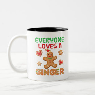 Tasse 2 Couleurs Pain d'épices Tout le monde aime le gingembre