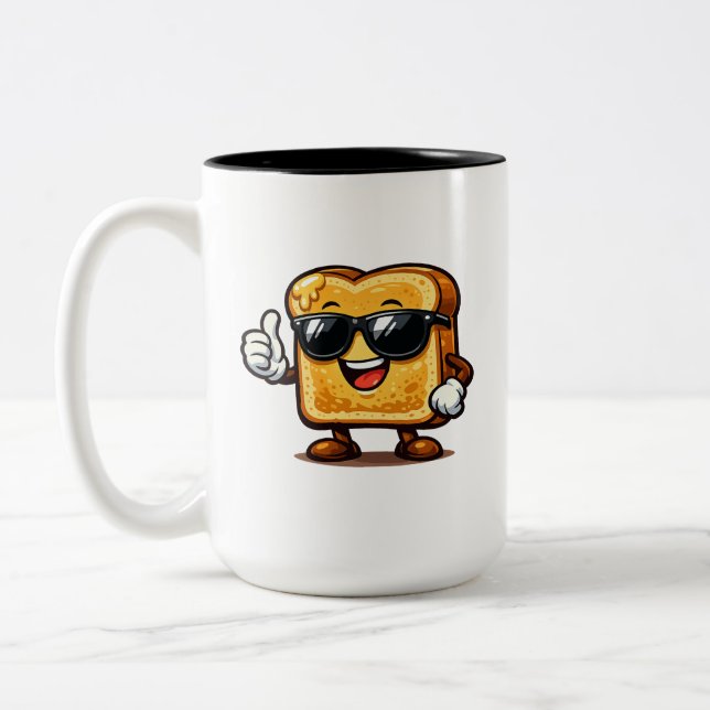 Tasse 2 Couleurs Pain perdu pouce levé (Gauche)