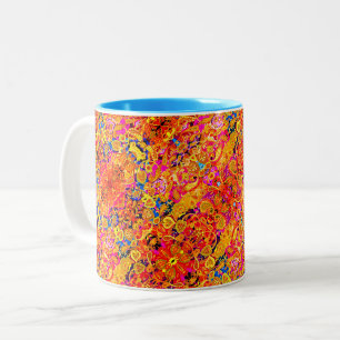 Tasse 2 Couleurs Paisley floral artistique vif