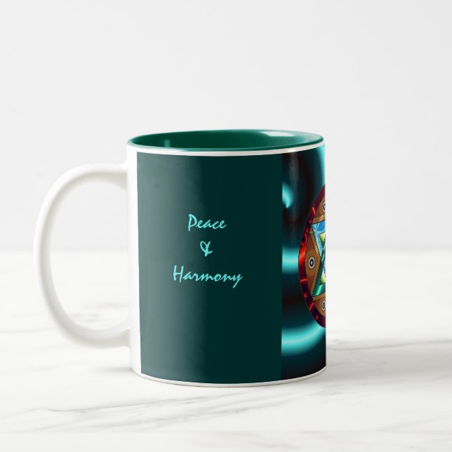 Tasse 2 Couleurs Paix &Harmony, Cin… (Gauche)