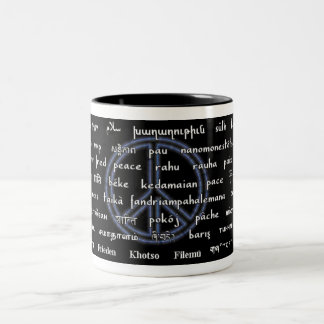 Tasse 2 Couleurs Paix multilingue
