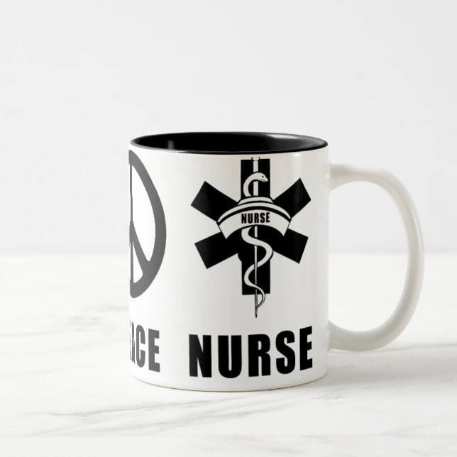 Tasse 2 Couleurs Paix RN d'amour (Droit)