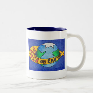 Tasse 2 Couleurs PAIX sur terre