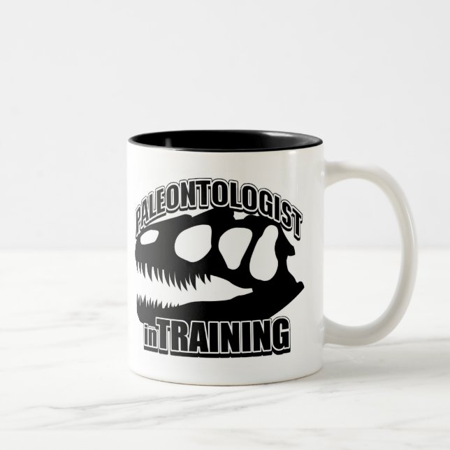 Tasse 2 Couleurs paléontologue en formation (Droit)