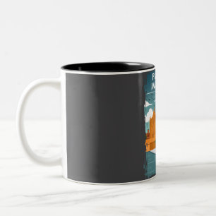 Tasse 2 Couleurs Palma De Mallorca Espagne Vintage Minimal Rétro