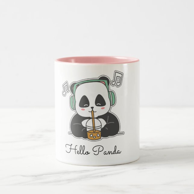 Tasse 2 Couleurs panda (Centre)