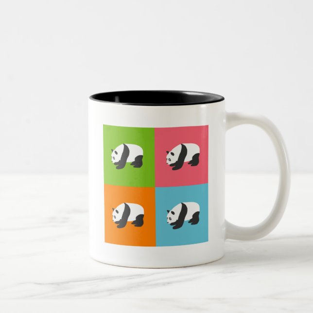 Tasse 2 Couleurs Panda (Droit)