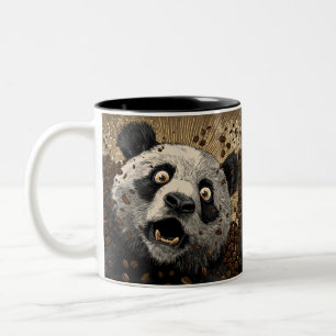 Tasse 2 Couleurs Panda Caféiné