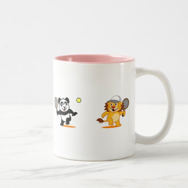 Tasse 2 Couleurs Panda & Lion (Droit)