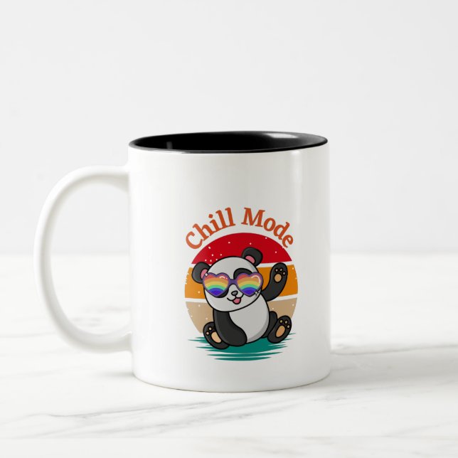 Tasse 2 Couleurs Panda mode refroidissement (Gauche)