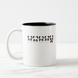 Tasse 2 Couleurs panda multi-faces