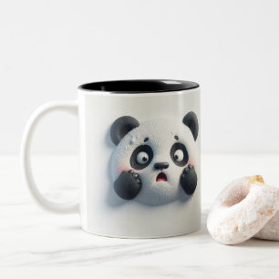 Tasse 2 Couleurs Panda rayé 3D ours drôle Animaux