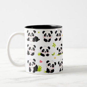 Tasse 2 Couleurs Pandas Conception sur