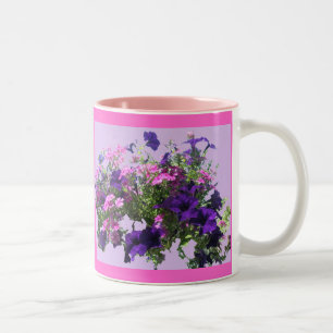 Tasse 2 Couleurs Panier à pendre en pâte violette et rose