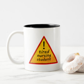 Tasse 2 Couleurs Panneau d'avertissement d'étudiant en soins infirm