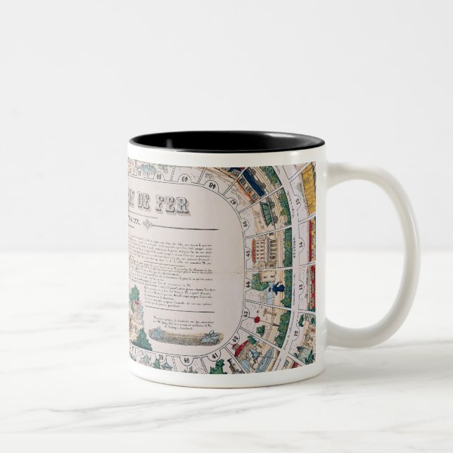 Tasse 2 Couleurs Panneau pour un jeu ferroviaire, 1850 (Droit)