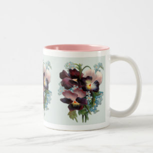 Tasse 2 Couleurs Pansy Bouquet