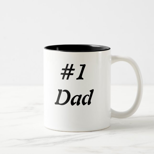 Tasse 2 Couleurs papa #1 (Droit)