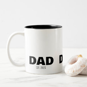Tasse 2 Couleurs Papa a Fondé Nouveau Cadeau pour Papa