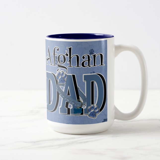 Tasse 2 Couleurs PAPA afghan (Droit)