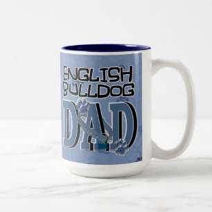 Tasse 2 Couleurs PAPA anglais de bouledogue