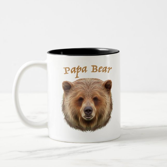 Tasse 2 Couleurs Papa Bear (Gauche)