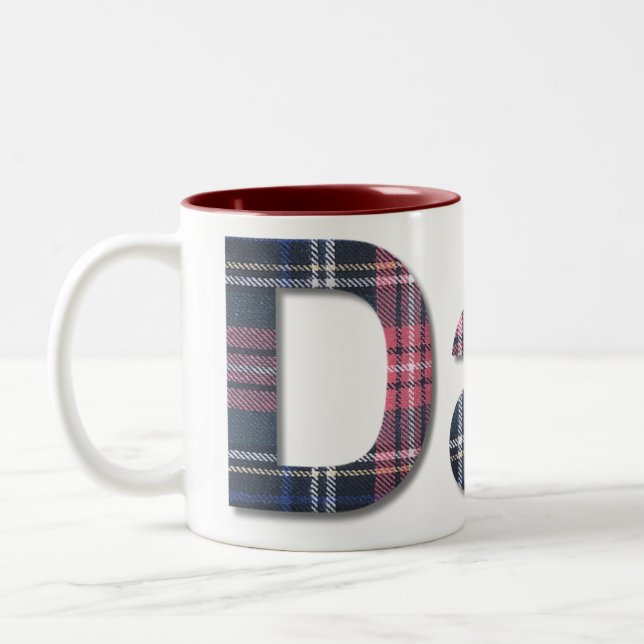 Tasse 2 Couleurs Papa bleu et rouge (Gauche)